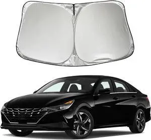 Car Windshield Sun Shade Sunshade Compatible with Hyundai Elantra 2025 2024 2023 2022 2021 Accessories, Foldable Car Front Window Sun Shield Cover
