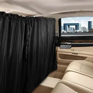 EcoNour Car Privacy Curtains | Rear Divider Curtain Blackout | Shade for Baby Sleep Privacy | Camping Accessories for Car