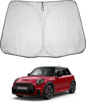 LUWU for 2015-2025 Mini Cooper F55/F56/F57 Windshield Sun Shade Mini Cooper Windshield Sunshades Accessories Sunshade Cover Block UV Ray Front Window Sunshade