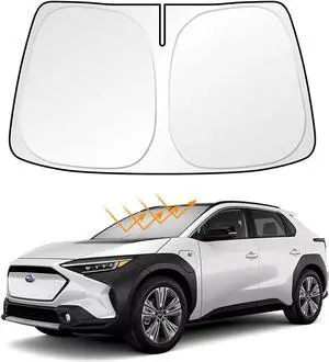 Windshield Sunshade Compatible with Subaru Solterra Blocks UV Rays Sun Visor Protector Foldable Front Window Sun Shield (for Subaru Solterra)