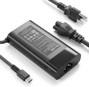 New Slim HP 65W USB C Laptop Charger Replacement for HP Spectre X360 Envy Chromebook Elitebook Pavilion Elite X2 Travel 65 Watt USBC 45W Type C Computer Convertible PC Power Supply Cord AC Adapter