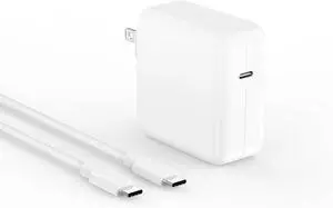 USB C Charger for MacBook Pro MacBook Air 13 13.6 14 15 16 inch, USB-C M1 M2 M3 M4 2025 2024 2023 2022 2021 2020 2019 2018, Super Compact 100W Power Adapter, 6.6FT Braided Cable, Original Quality