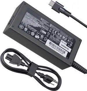 65W USB C Laptop Charger Fit for HP EliteBook 640 645 650 655 830 835 840 845 850 855 860 865 G11 G10 G9 G8 G6 Chromebook 13 14 14A 11 11A G7 G8 G9 EE TPN-LA12 Power Adapter (3.25, Amps, Plum blossom)