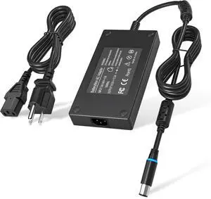 240W Power Adapter Compatible with Dell Alienware M15 R2 R3 R4 R6 R7 Alienware 15 17 M17 M11X M14X M17X M18X X15 Area-51m PA-9E, G15 G7 G5 G3 Gaming Laptop Charger with LED Indicator 7.4mm Tip