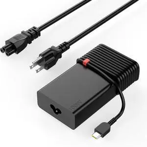 GERVGHS100W 65W USB C Charger, Compatible with Lenovo Thinkpad T14 T15 T16 E14 E15 Yoga 7i 9i 14" 15" 2 in 1 Type C Fast Power Cord