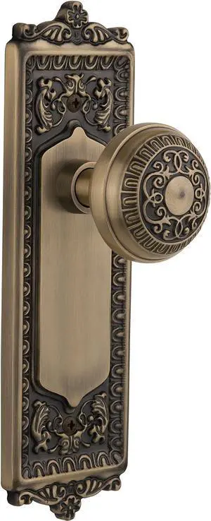 Nostalgic Warehouse Egg & Dart Door Knob with Plate