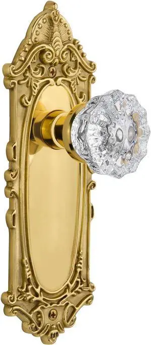 Nostalgic Warehouse Victorian Plate & Interior Crystal Door Knob