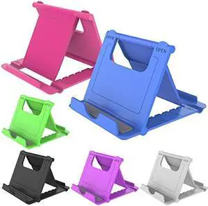 YENIE 6PACK Desktop Cell Phone Stand Holder, Portable Universal Desk Stand for All Mobile Smart Phone Tablet Display