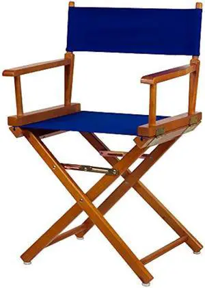 Casual Home 18 Director's Chair Honey Oak Frame with Royal Blue Canvas