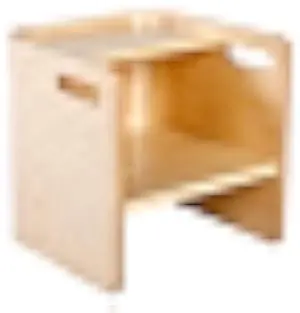 ECR4Kids Bentwood Multipurpose Cube Chair, Kids Furniture, Natural
