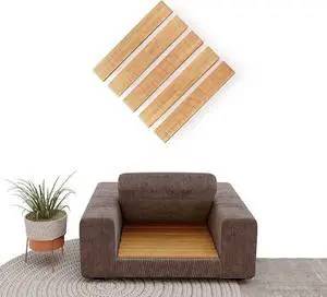 Armchair Cushion Support for Sagging Seat [ 21 x 22], Chair Saver, Sag Away Solution, Under Cushion Adjustable Bamboo Board Inserts, Heavy Duty, Extra Sturdy, and Thick 0.47