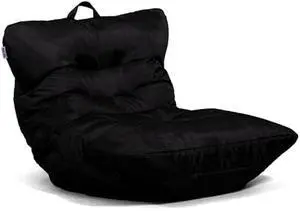 Big Joe Roma Bean Bag Chair, Black Smartmax, Durable Polyester Nylon Blend, 3 feet
