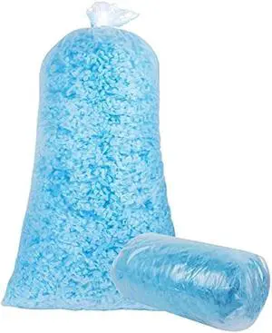 DR.DUDU 10lbs Shredded Memory Foam Filling for Bean Bag Filler, Soft and Convenient Pillow Stuffing Foam for Couch Cushion Dog Bed Chair Arts Crafts, Added Gel Particles