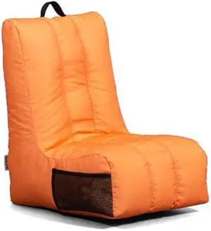 Big Joe Video Lounger Bean Bag Chair, Tangerine Smartmax, 2 feet