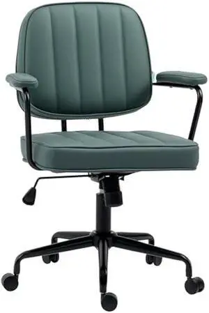 Vinsetto Home Office Chair, Microfiber Computer Desk Chair with Swivel Wheels, Adjustable Height, and Tilt Function, Green