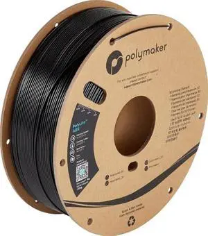 POLYMAKER ABS Filament 2.85mm Black, 1kg, High Heat & Impact Resistant, UV-Stable, Moisture-Free, Cardboard Spool