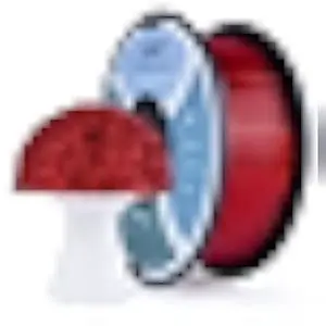 ZIRO PLA Filament 1.75mm, Transparent Red 3D Printer Filament, Bright Pure Color Semi-Transparent Spool, Dimensional Accuracy +/- 0.03mm, Clear PLA Fits for Most 3D Printing FDM Printers, Red