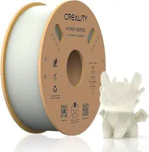 Official Creality Hyper PLA Filament 1.75mm, High Speed PLA 30-600mm/s 3D Printer Filament, Dimensional Accuracy +/-0.02mm, Fit Most FDM 3D Printers1KG(2.2lbs) Spool White