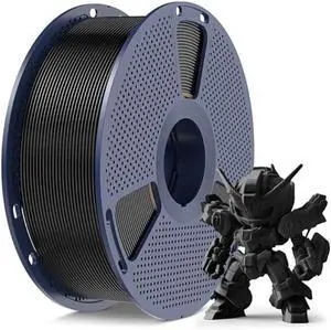 SUNLU High Speed PLA Meta Filament, 1KG PLA 3D Printer Filament 1.75mm, Tougher Neatly Wound 3D Filament, Dimensional Accuracy +/- 0.02 mm, Fits for Most FDM 3D Printers, 1KG Spool(2.2lbs), Black