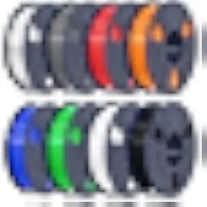 SUNLU 250g PLA Filament 1.75mm Bundle,3D Printer Filament Bundle Multicolor, Neatly Wound PLA Filament, Individually Vacuum Packed,250g Spool,8 Rolls,Black+White+Grey+Transparent+Red+Blue+Orange+Green