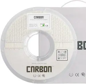 Certified Food Grade Matte Pastel PLA+ 3D Printer Filament - CARBON by Comfy Materials - Lab Tested FDA Compliant Food Safe, 1.75mm, 1kg, Accuracy: +/- 0.02 (White)