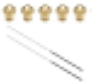 MK10 Nozzle for 3D Printer Makerbot Parts and Extruder Cleaning Tools Kit M7 Thread 0.4mm Brass Nozzle 5 Pieces and 2PCS Drill Bit