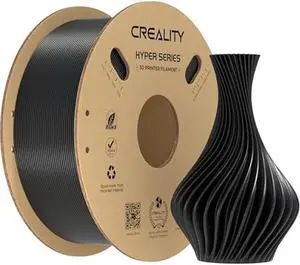 Creality PLA Filament 1.75mm for K1 Max, 3D Printer Filament PLA Designed for High Speed 30-600mm/s, 1kg(2.2lbs)/Spool Hyper PLA Filament, Dimensional Accuracy ± 0.03 mm, Fits for 3D Printers (Black)