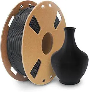 Petg Filament 1.75,Matte Black Petg Vacuum Sealed,Matt Surface & Adhere Well 1kg Carton Spool Matte 3D Printer Filament,Dimensional Accuracy 1.75mm ±0.02mm, Fit Most FDM Printers