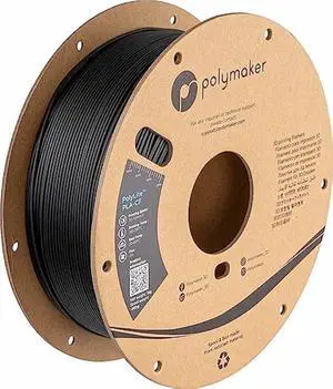 Polymaker Carbon Fiber PLA Filament 1.75mm, Carbon Fiber Reinforced 3D Printer PLA Filament 1kg - PolyLite 1.75mm Carbon Fiber 3D Printing PLA Filament Strong & Easy to Print & Matte PLA-CF