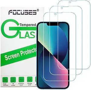 Anti Blue Light Screen Protector for iPhone 16e iPhone 14 iPhone 13 iPhone13pro [3 Pack] 6.1 9H+ Anti Blue Light Tempered Glass, Anti-Scratch, Case Friendly