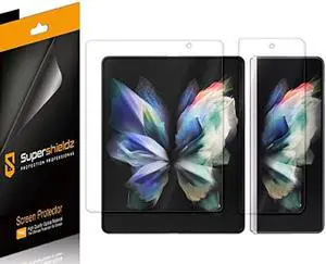 Supershieldz (2 Pack) Designed for Samsung Galaxy Z Fold 3 5G Screen Protector, (Full Coverage) High Definition Clear Shield (TPU)