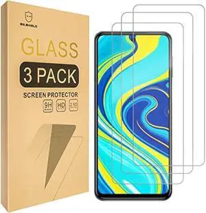 Mr.Shield [3-Pack] Designed For Xiaomi Redmi Note 9 Pro [Tempered Glass] [Japan Glass with 9H Hardness] Screen Protector with Lifetime Replacement