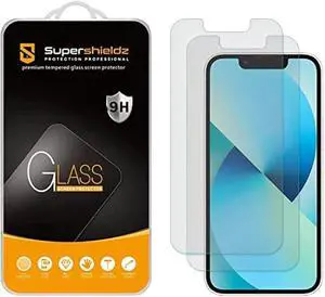 Supershieldz (2 Pack) Anti-Glare (Matte) Screen Protector Designed for iPhone 13 Mini (5.4 inch) [Tempered Glass] 0.33mm, Anti Fingerprint, Anti Scratch, Bubble Free