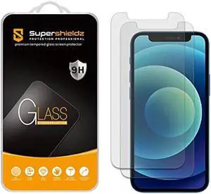 Supershieldz (2 Pack) Anti-Glare (Matte) Screen Protector Designed for iPhone 12 Mini (5.4 inch) [Tempered Glass] Anti Fingerprint, Anti Scratch, Bubble Free