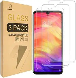 Mr.Shield [3-Pack] Designed For Xiaomi Redmi Note 7 / Note 7 Pro/Note 7S [Tempered Glass] [Japan Glass with 9H Hardness] Screen Protector with Lifetime Replacement