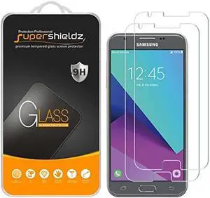 Supershieldz (2 Pack) Designed for Samsung Galaxy J3 2017 Tempered Glass Screen Protector, Anti Scratch, Bubble Free