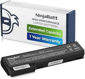 NinjaBatt Battery for HP 8460P 628668-001 8470P 8570P 628666-001 628670-001 6560B CC06 631243-001 CC09 CC06XL 634089-001 634087-001 6465B 6470B 6460B - High Performance [6 Cells/4400mAh/48Wh]