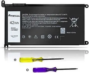 42Wh WDX0R Replacement Laptop Battery for Dell Inspiron 13 15 5000 7000 Series 5570 7579 5567 5379 5579 7573 7378 5378 3780 3790 5565 5765 5770 7368, Latitude 3189 3390 & more WDXOR P69G 3CRH3