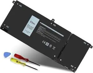 53Wh H5CKD 15V Battery Replacement for Dell Inspiron 5400 5406 7405 7300 7306 7500 7506 2-in-1 Silver 5300 5301 5401 5402 5408 5409 5501 5502 5508 5509 Series Latitude 3410 3510 Vostro 5300 5301 7T8CD