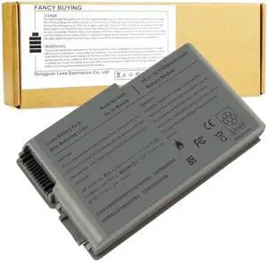 Fancy Buying Latitude D600 Laptop Battery for Dell Latitude D505 D610 D520 D500 D510 D530 / 600M, fits P/N C1295 6Y270 3R305-12 Months Warranty (6 Cells 11.1V 5200mAh)