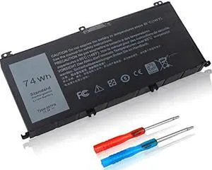 74Wh Type 357F9 71JF4 Li-ion Battery for Dell Inspiron 15 7000 Gaming 15 7559 7557 7567 7566 7759 5576 5577 INS15PD 0GFJ6 P57F P65F001 071JF4 0357F9 6-Cell 11.1V 11.4V