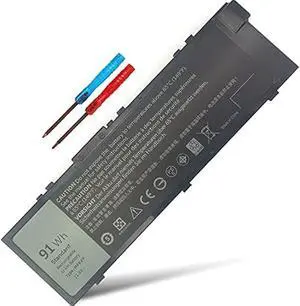 91Wh MFKVP GR5D3 Battery for Dell Precision 15 7510 7520 M7510 17 7710 7720 M7710 Series M28DH 1G9VM T05W1 0FNY7 TWCPG 451-BBSF 451-BBSB