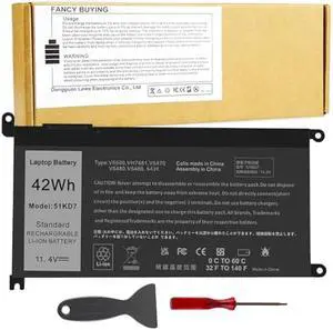Fancy Buying 51KD7 Laptop Battery Replacement for Dell Chromebook 11 3100 3180 3189 5190 3181 2-in-1 14 3400 Series P28T001 Y07HK FY8XM 0FY8XM