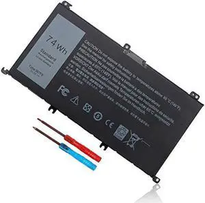 74Wh Type 357F9 71JF4 Laptop Battery for Dell Inspiron 15 7000 Gaming 7559 7557 7567 7566 7759 i7559 15 5576 5577 INS15PD Series 15-7559 071JF4 P57F P65F P65F001 0GFJ6 0357F9 11.1V 11.4V Battery