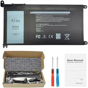 WDX0R Battery for Dell Inspiron 7573 5570 5378 5565 5567 7378 7579 5379 5368 5578 5579 5765 5767 5775 7368 7560 7570 7569 5568 5770 7375 P69G P66F P75F P58F 3CRH3 15 5000 7000 Laptop Battery WDXOR