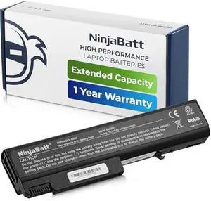 NinjaBatt Battery for HP 8440P 6550B TD06 482962-001 486296-001 8440W 6440B 6930P 6450B 6735B 6445B 6455B 6540B 6545B 6555B 6730B 6530B 6535B TD09 593578-001 High Performance [6 Cells/4400mAh]