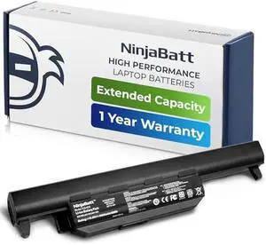 NinjaBatt Battery A32-K55 Compatible with Asus Q500 Q500A R503U R503A R503C K55VD X75VD K75VM K75VD K75DE K55 K55N K55VM K45VS K45VJ K55DR K55VS R400 R500 R700  [6 Cells/4400mAh/48Wh]