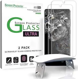 amFilm Ultra Glass Screen Protector for Galaxy S20 Ultra, 2 Pack, Tempered Glass, Fully Compatible with Ultrasonic Fingerprint Scanner
