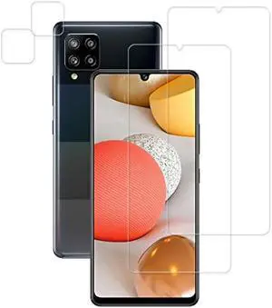 Designed For Samsung Galaxy A42 5G Tempered Glass Screen Protector 2-Pack Camera Lens Protector Film 2-Pack