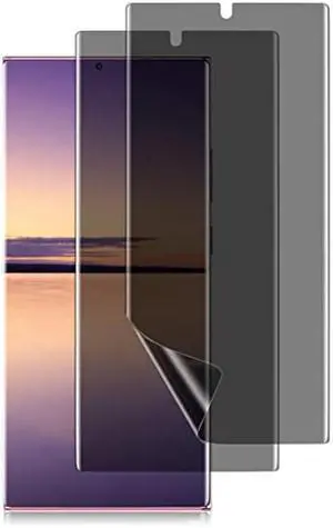 for Samsung Galaxy S22 Ultra Privacy Screen Protector, Anti-Spy Flexible TPU Film [2 Pack], Support Fingerprint Unlock, Positioning Tool, Full Coverage, Case Friendly, Self-healing